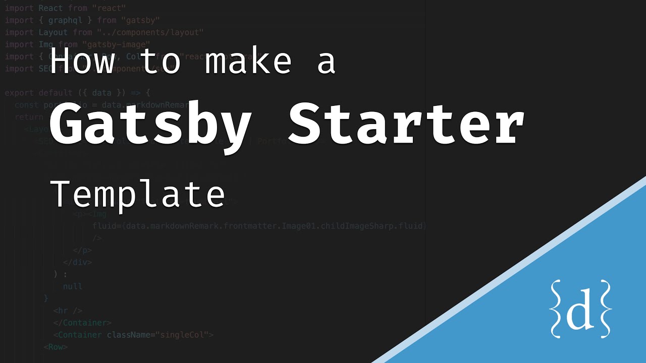 How I made my own Gatsby Starter Template (using GitHub)