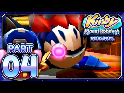 Kirby: Planet Robobot English Boss Run - World 4 - Gigabyte Grounds Boss: Mecha Knight