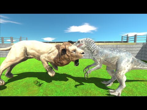 INDOMINUS REX VS LION WHO WILL WIN  Animal Revolt Battle Simulator