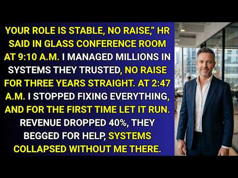 HR Denied My Raise for 3 Years — The Week I Left, Revenue Dropped 40%
