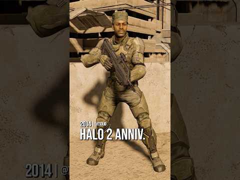 Sergeant Johnson Halo CE to Halo 2 Anniversary (2001-2014) Evolution