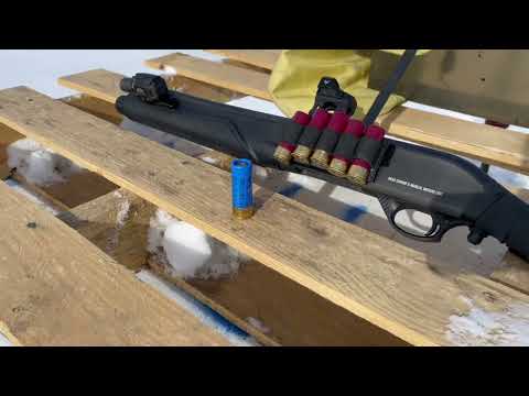 Low Recoil Truball 1oz Slug Gel Test. Short Barrel 12gauge.