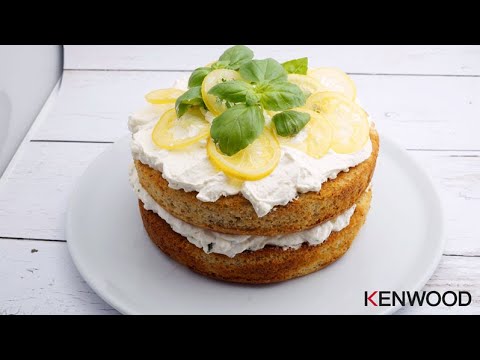 Zitronen-Basilikum-Torte