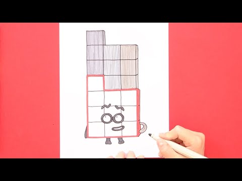 How to draw Numberblocks Block 19