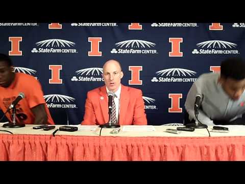 Illinois Basketball Postgame Press Conference vs. #12 Michigan 3/4/14