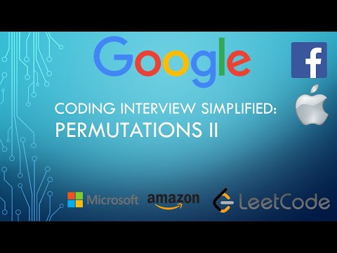Coding Interview Tutorial 31 Permutations Ii Leetcode