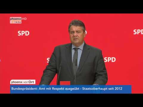Joachim Gauck: Sigmar Gabriel zur Entscheidung des Bundespräsidenten am 06.06.2016