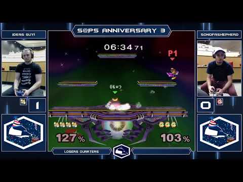 Anniversary 3 Melee Singles - Ideas Guy (Fox/Ganon) vs SonofaShepherd (Puff) - Losers Semis