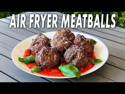 Easy Air Fryer Meatballs -- How I Make A Quick Batch Of Meatballs