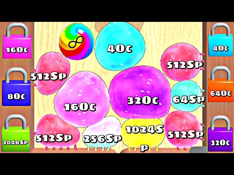 BLOB MERGE 3D - Math Jelly Balls 2048 ♾️ Satisfying ASMR Gameplay