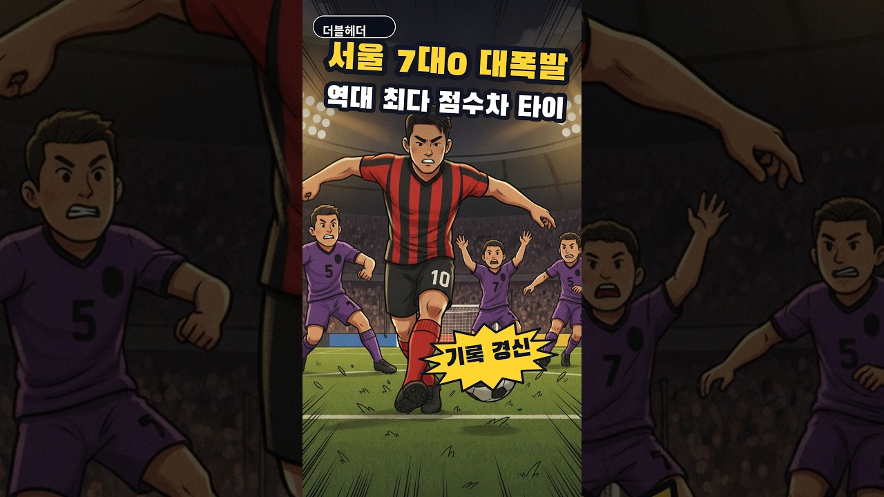 FC서울 K리그1 7-0 대승, 역대 최다 점수차 타이 #shorts