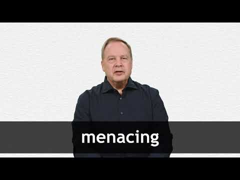 What is the meaning of menacingly? - Question about English (US)