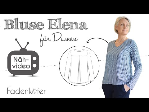 Elena women's blouse. We'll also explain how to sew a bust dart!