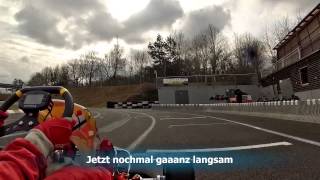 preview picture of video 'Kartfahren Schaafheim 01.03.2014'
