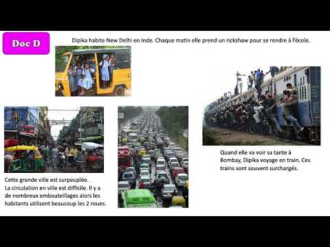Géographie CM2: se déplacer au quotidien dans le monde