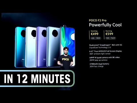 POCO F2 Pro launch event in 12 minutes