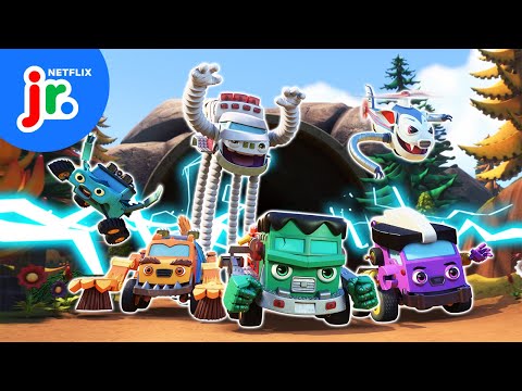 Monsterwheelies to the RESCUE! 🚛💥 Mighty Monsterwheelies | Netflix Jr