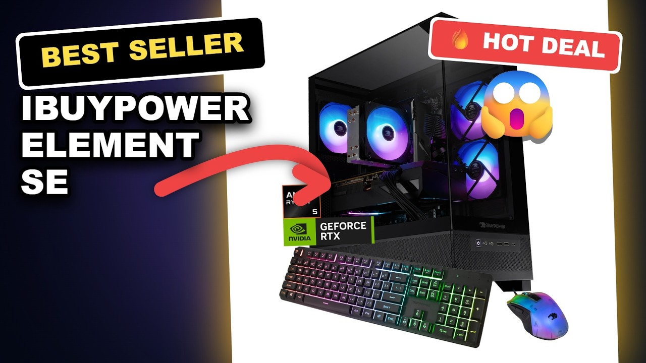 iBUYPOWER Element SE Gaming PC Review: Is This Worth the Hype in 2024? review video