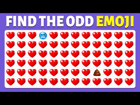 🕵️‍♂️Find the Odd One Out – Emoji Edition 🧠🔥 | 40 Levels | Cow Quiz