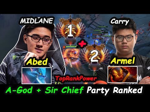 EG Abed [Leshrac] + TNC Armel [Ember Spirit] IMBA PARTY Ranked Dota 2 7.22G Gameplay