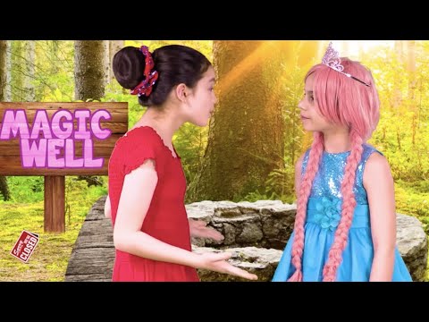 Princesses Make Wishes At Magic Well (IT WORKED!) | Kiddyzuzaa - Princesses In Real Life