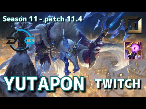 【韓国サーバー/M1】DFM Yutapon トゥイッチ(Twitch) VS ルシアン(Lucian) BOT - Patch11.4 KR Ranked【LoL】