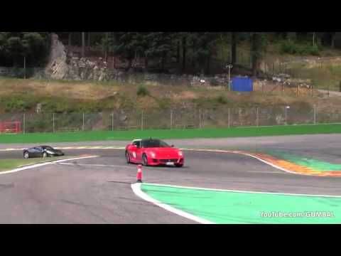Ferrari 599 GTO plus Porsche Carrera GT   In Action on the Track!   YouTube