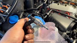 How to replace the injectors on a 2007 Audi Q7 4.2l FSI (Gas)