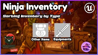 Sorting Inventory by Type using Ninja Inventory Ninja Bear Studios (NBS)