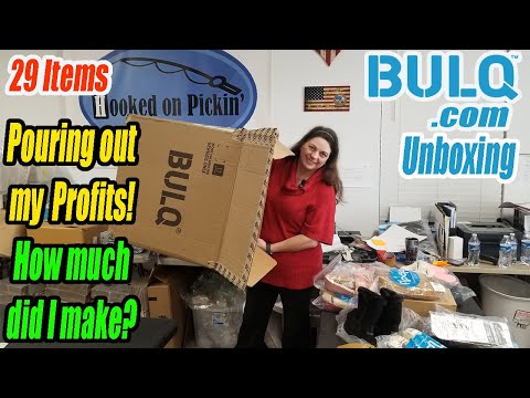 Bulq.com case Unboxing - 29 Items Paid $200.00 Will I Make Money? Profits Revealed Online Reselling