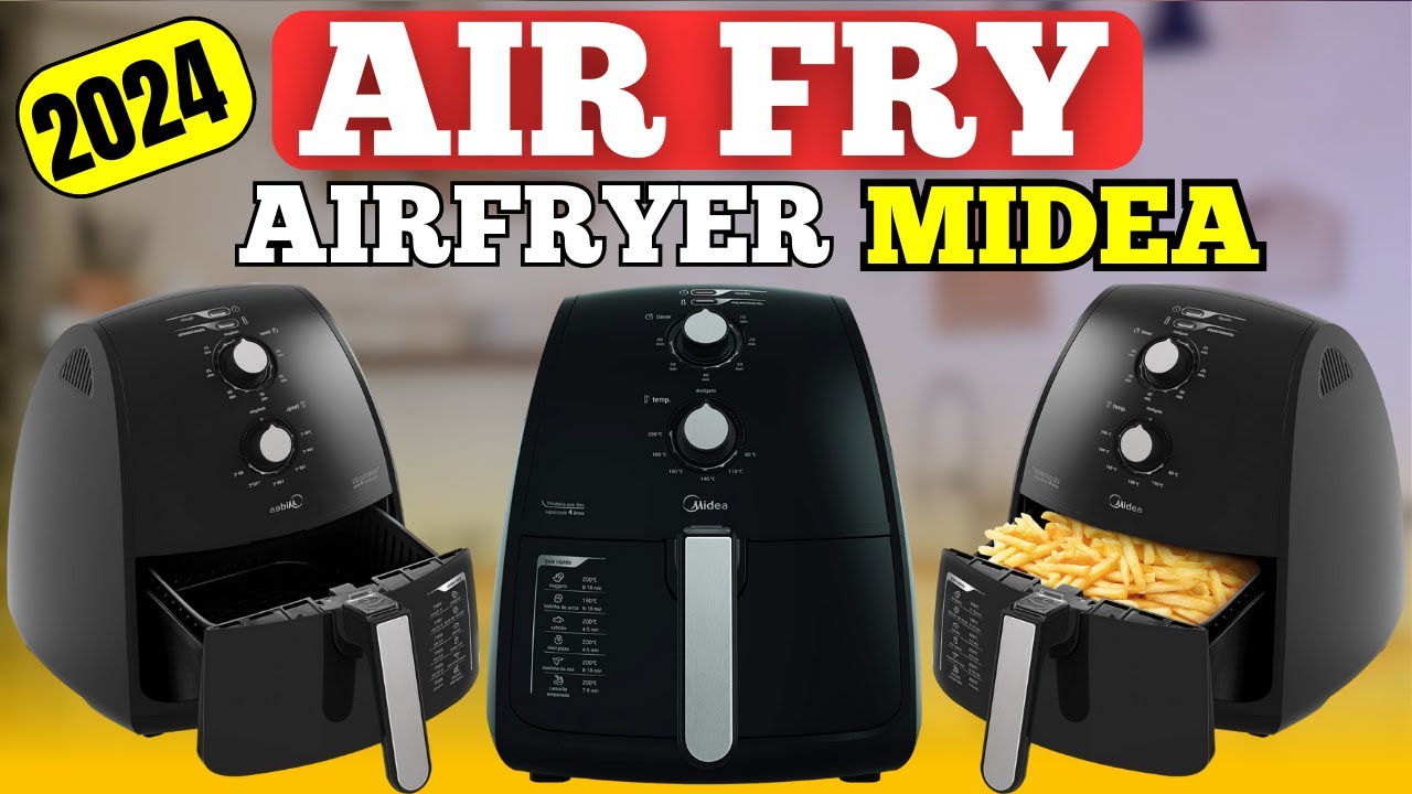 Miniatura da avaliação em vídeo de Fritadeira Air Fryer Midea Blackstone 4L Preta
