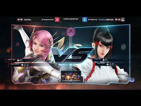 Flynn's Arcade 045 Losers Finals - Sorioku (Alisa) Vs. SoldierLuka (Kazumi) Tekken 7