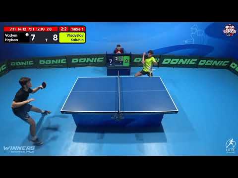 18:30 Vadym Hryban 2-3 Vladyslav Kaluhin West 3 WIN CUP 24.10.2022 | TABLE TENNIS WINCUP