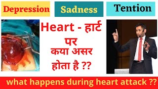 चिंता में heart पर कया असर होता है |what happens during heart attack|dr biswaroop roy choudhary