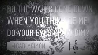 DO THE WALLS COME DOWN (Carly Simon cover)