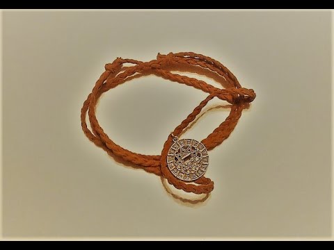 Всегда пригодится. Как сделать шнурок для подвески без застёжки с регулируемой длинной.