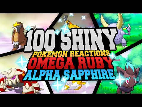 100 EPIC SHINY POKEMON REACTIONS! Pokemon Omega Ruby & Alpha Sapphire Shiny Montage