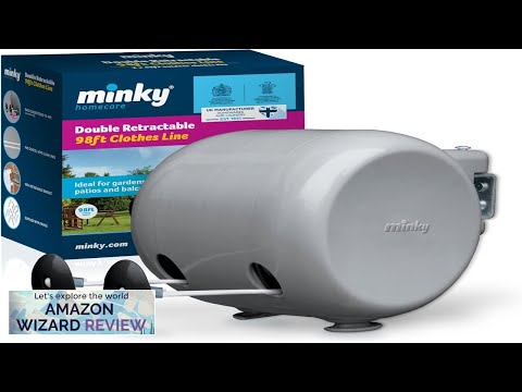 Minky Homecare Outdoor Retractable Dual Clothesline Heavy Duty PVC Coated Energy Review