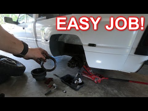 Rear Axle (wheel hub) Seal Replacement 01 Dodge Ram 3500 Dana 80