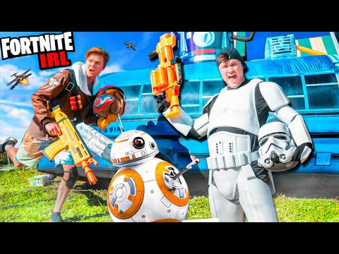 Star Wars FORTNITE BATTLE ROYAL IRL CHALLENGE - Fortnite Chapter 2 Season 6 Box Fort