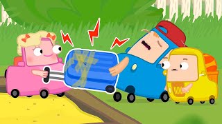 Vamos viajar com a Família Wheelzy! Desenhos animados de carros em português