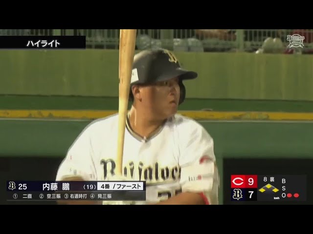 【ファーム】8月7日 オリックス・バファローズ 対 広島東洋カープ ハイライト