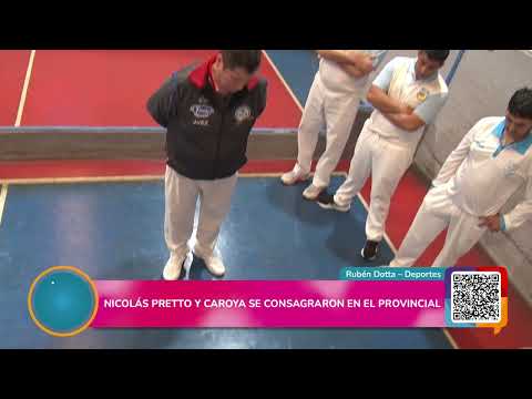BOCHAS: NICOLÁS PRETTO Y LA ASOC. DE COLONIA CAROYA SE CORONARON EN EL 57° CAMPEONATO PROVINCIAL