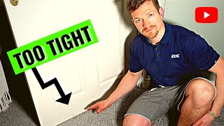 FIX THAT DRAGGING DOOR FAST | Trimming Door After New Carpet Installation...DIY GUIDE
