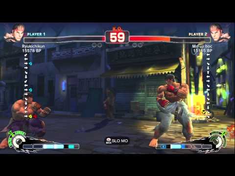 Ryukichikun [Ryu] vs MrFuji boc [Ryu] SSF4 Japanese Online Ranked Matches - TRUE-HD