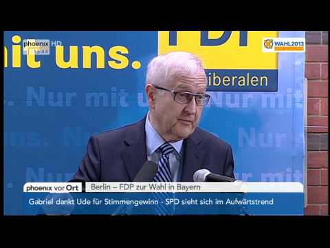 Pressekonferenz mit Rainer Brüderle und Philipp Rösler am 16.09.2013