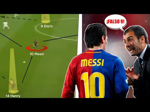 LA HISTORIA DE LIONEL MESSI FALSO 9 | Guardiola cambió el fútbol