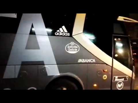 Llegada del Celta a Balaídos para enfrentarse al Eibar