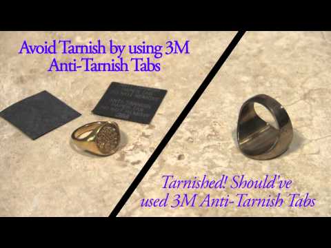 3M Anti-Tarnish Paper Tabs for Silver Copper Gold Jewelry and Silverware