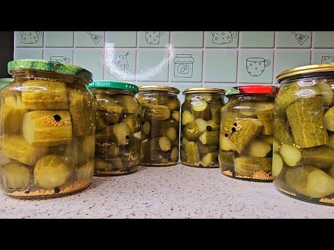 Finnish-style pickled cucumbers for the winter. I've been making them for the second summer already.